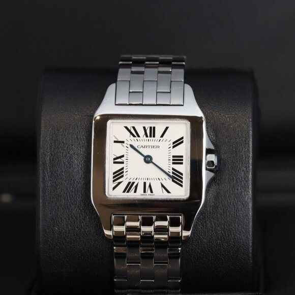 Cartier Santos Demoiselle, Off-White Roman Dial - Steel on Bracelet, W25065Z5 - Picture 1 of 10